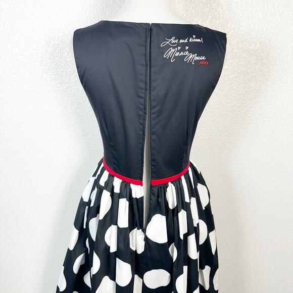 Disney Parks The Dress Shop Women’s Retro Mod Minnie Mouse Polka Dot Dress XS - Picture 10 of 16